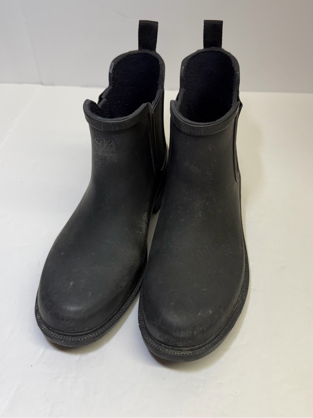Black Chelsea Rain Ankle Boots -